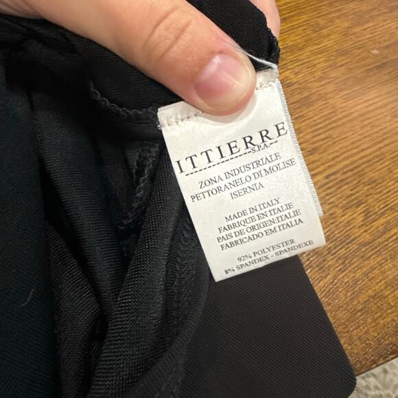 Gianni Versace Couture Y2K Black Halter Evening Gown Rhinestone Side Slit Dress - Picture 13 of 15